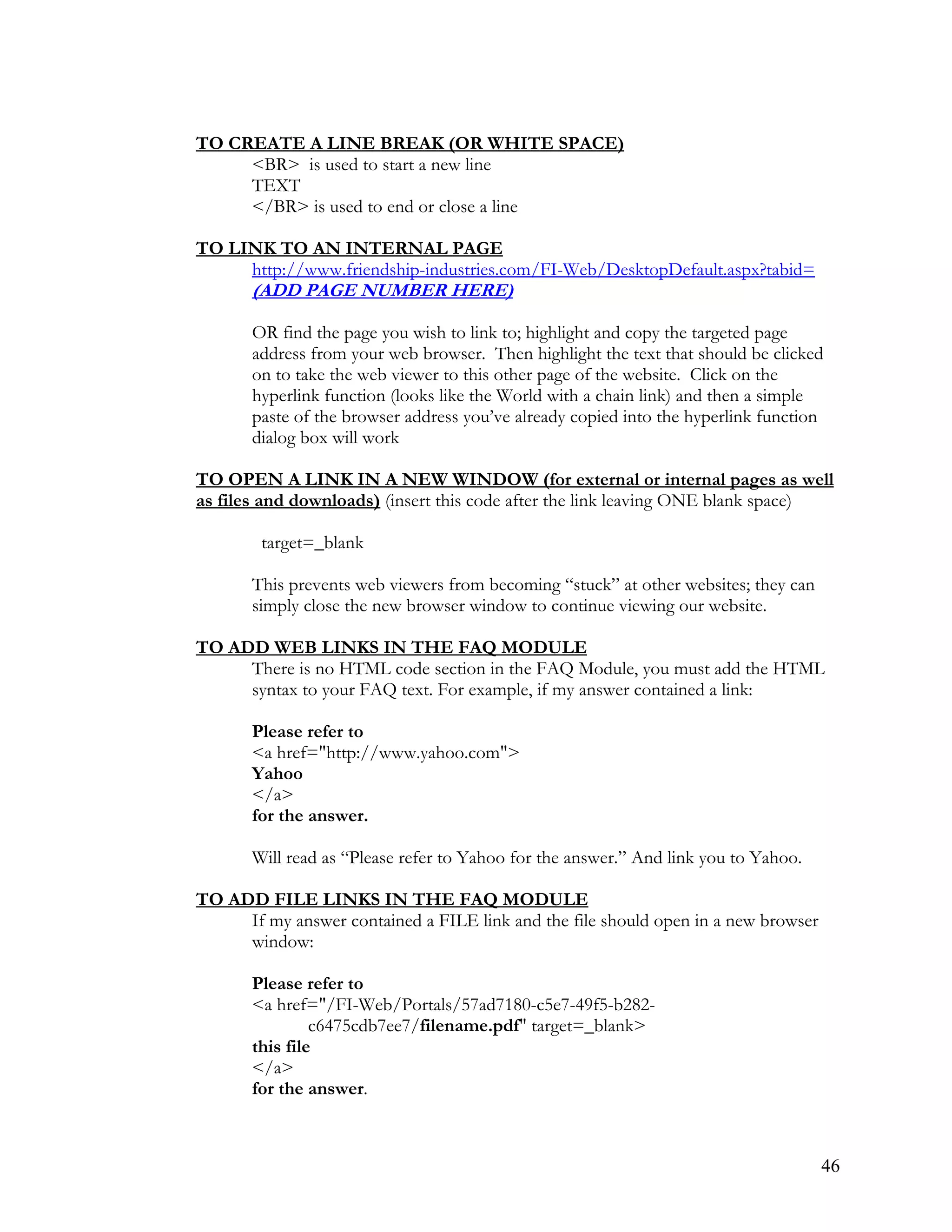 Communication Style Standards