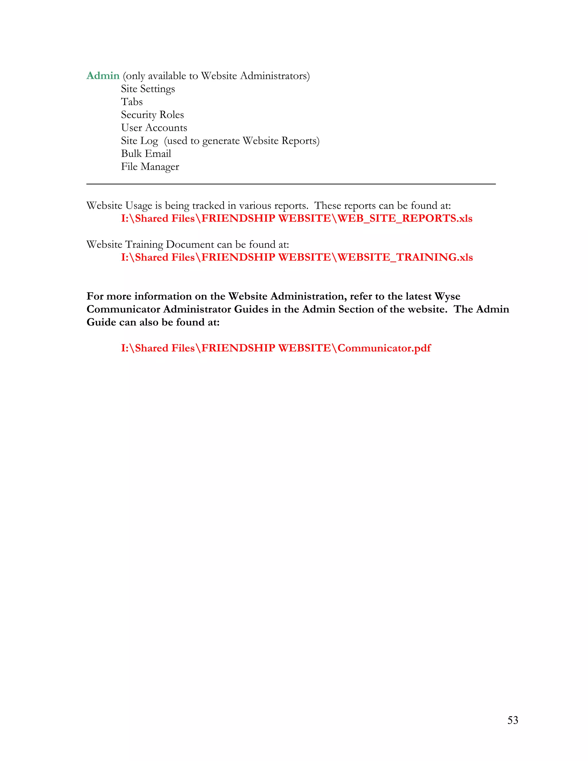 Communication Style Standards