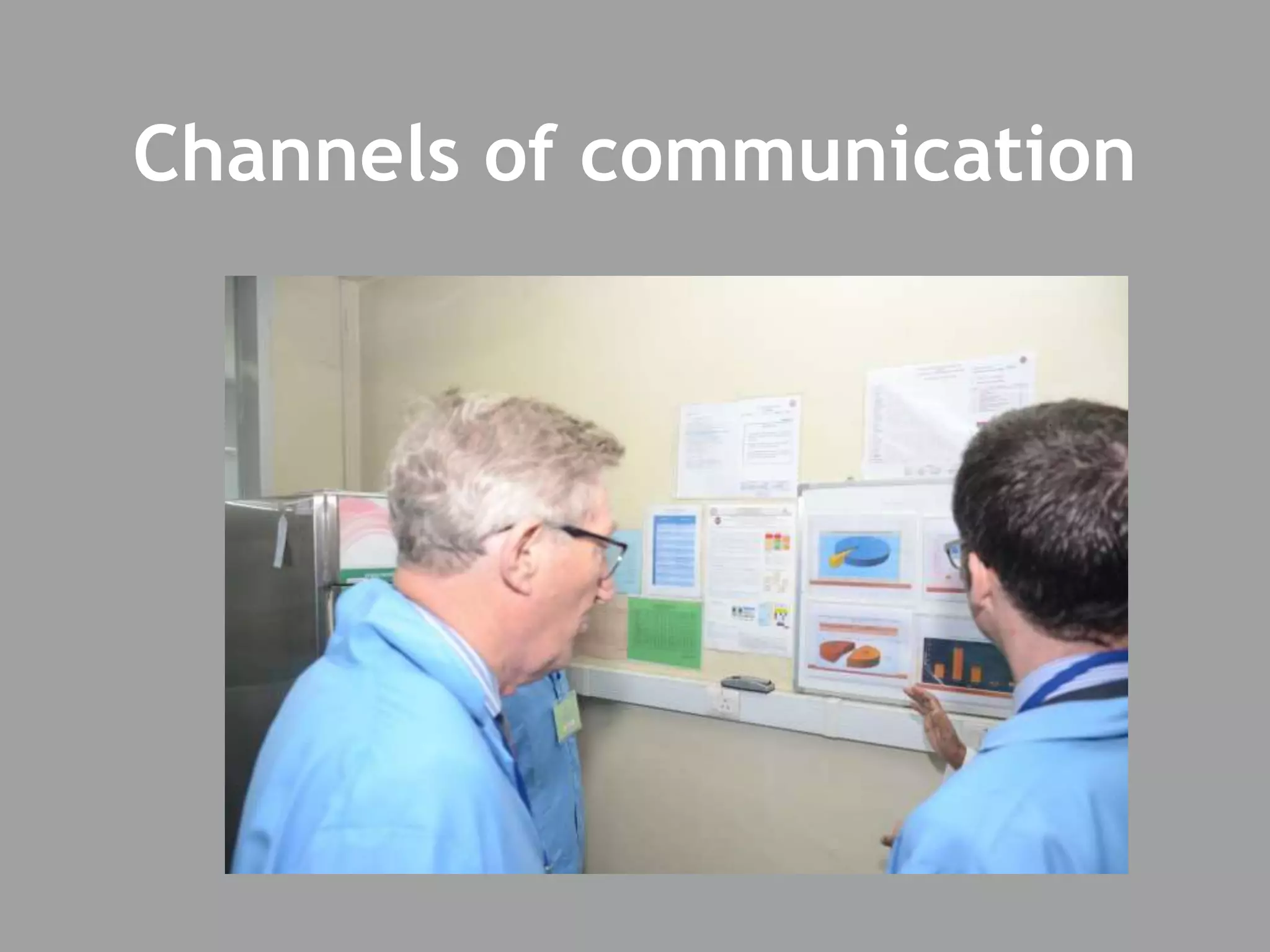 Channels of communication
 