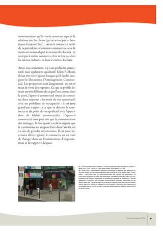 Synthèse des conférences sur le commerce. Communication AudéLor n° 50, avril 2013
