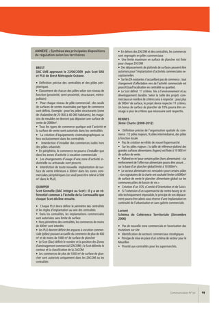 Synthèse des conférences sur le commerce. Communication AudéLor n° 50, avril 2013