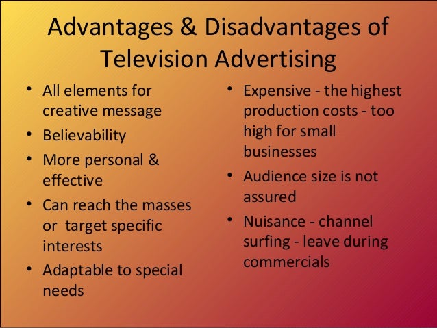 essay on advantages and disadvantages of tv