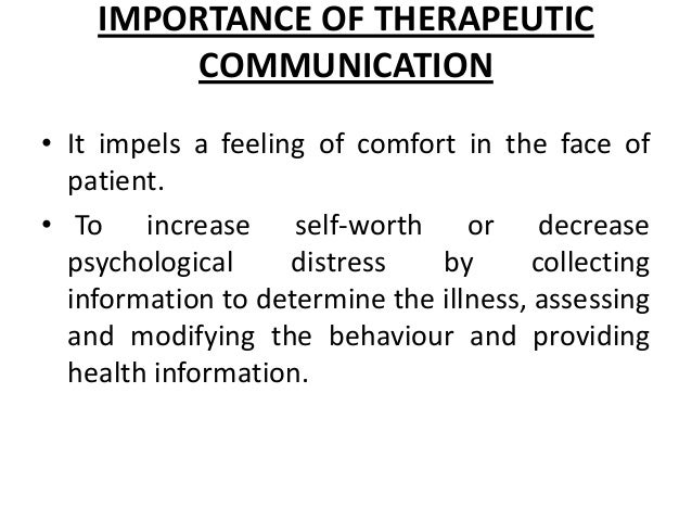 Essay in theraputic relationship
