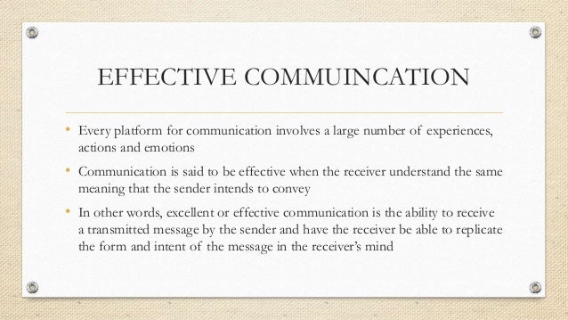 Communication and interpersonal skills