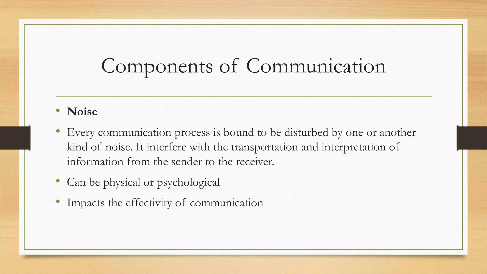 Communication and its elements | PPTX