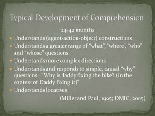Communication & Language Development | PPTX