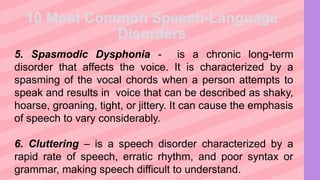 Communication and Language Disorder by Nersy Princess.pptx