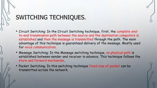 Communication and Network Concepts | PPTX