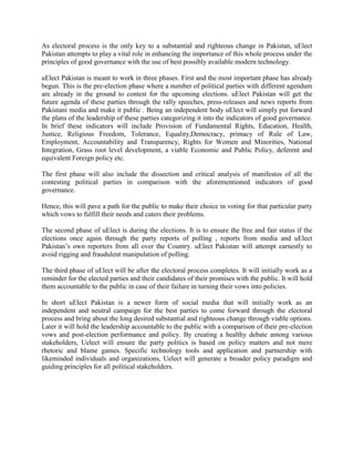 Communication and role of social media in pakistan's election 2013 | PDF