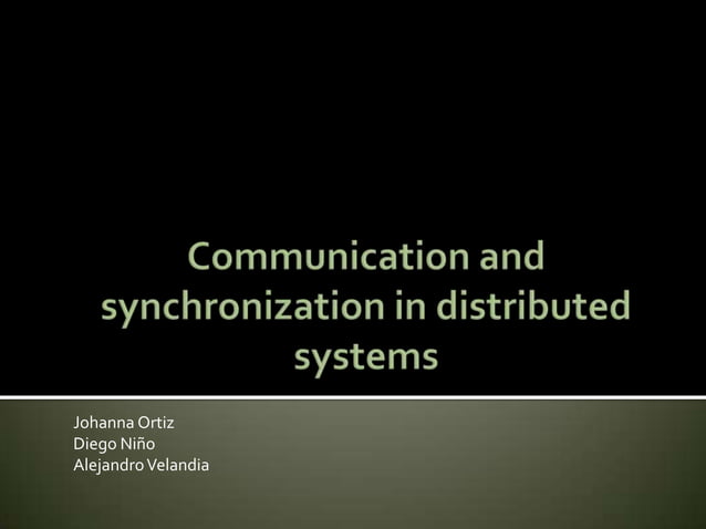 Distributed Systems | PPT