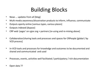 Update on communication, advocacy, data and knowledge management