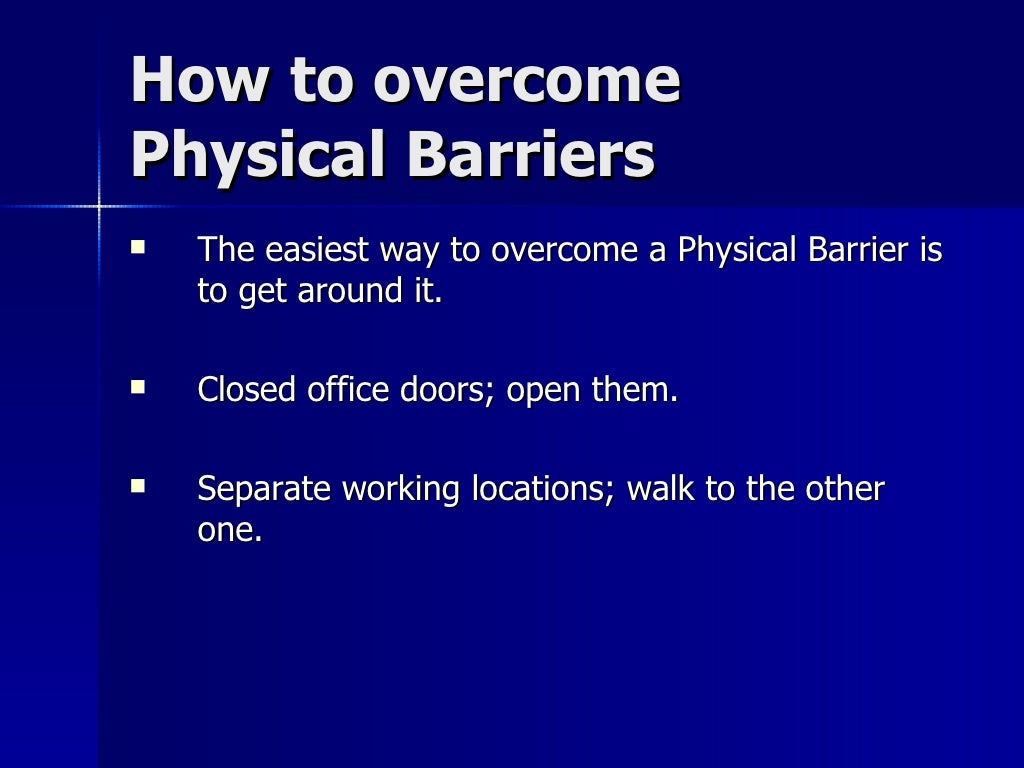 Five barriers to communication image