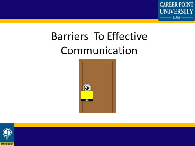 Barriers To Effective Communication Pdf Communication barriers to effective communication | PPT