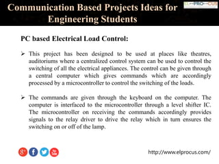 Communication Based Projects Ideas for Engineering Students | PPTX