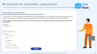 Communication Channels And Strategies For Shareholder Engagement Powerpoint Presentation Slides