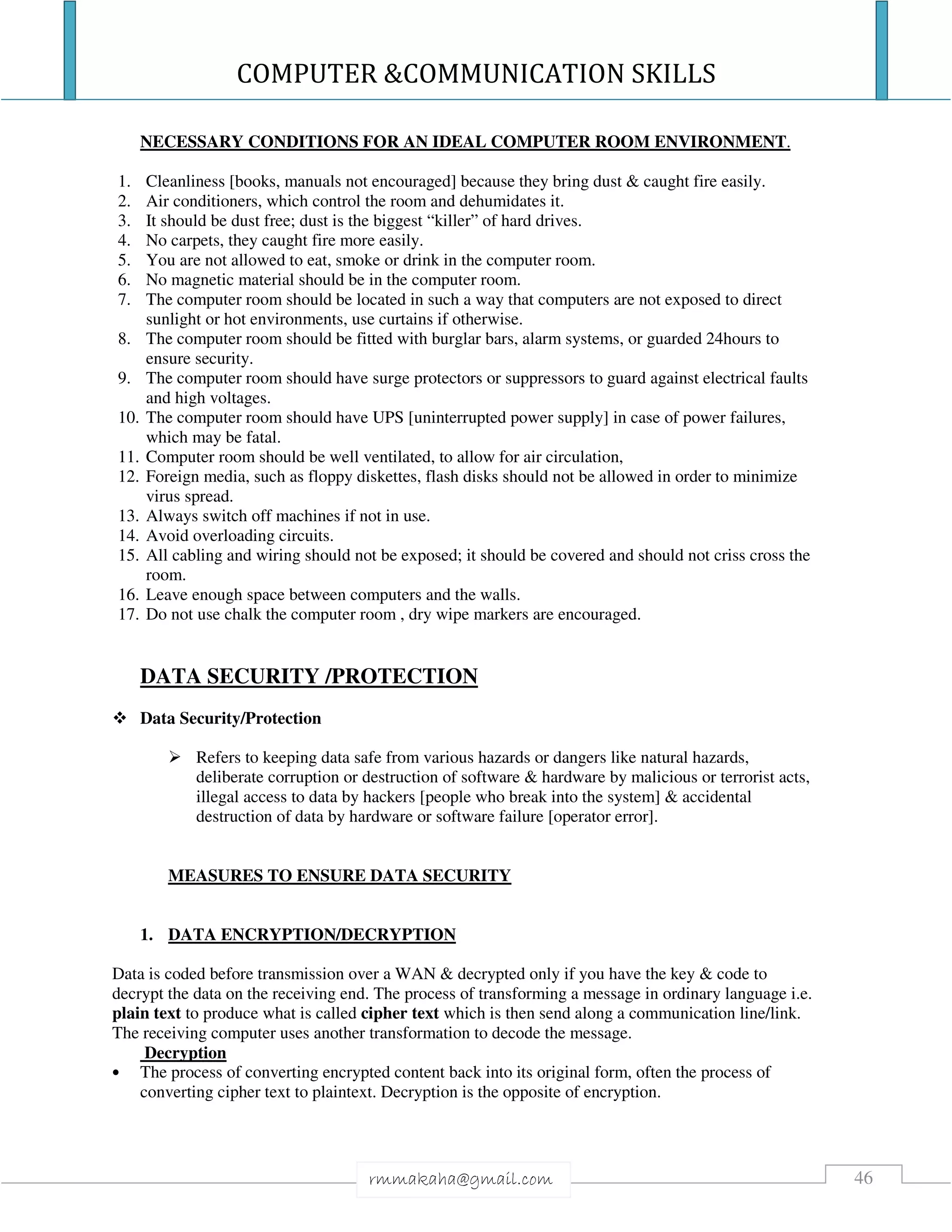 COMMUNICATION & COMPUTER SKILLS | PDF
