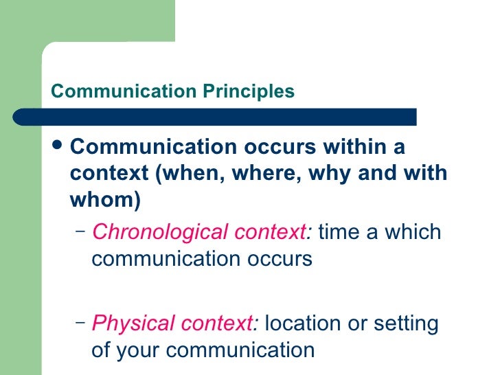 communication concepts