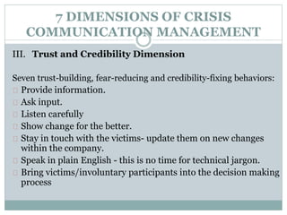 Communication crisis planning & organizing | PPTX