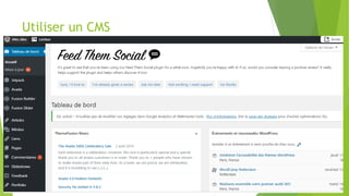 Utiliser un CMS
 
