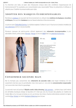 Communication digitale - adidas parley