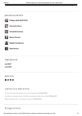 Communication digitale - adidas parley