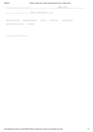 Communication digitale - adidas parley