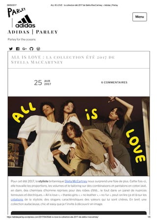 Communication digitale - adidas parley