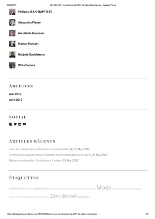 Communication digitale - adidas parley