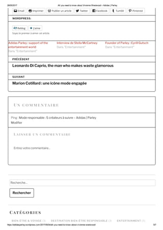 Communication digitale - adidas parley