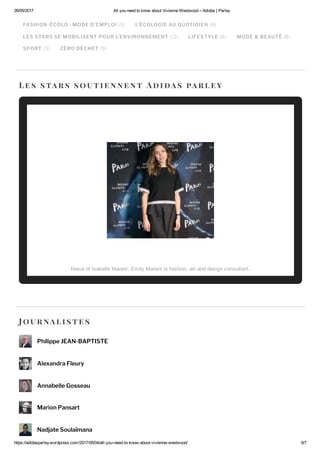 Communication digitale - adidas parley