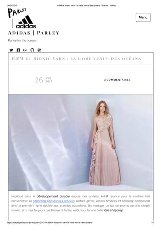 Communication digitale - adidas parley