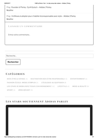 Communication digitale - adidas parley