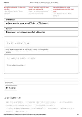 Communication digitale - adidas parley