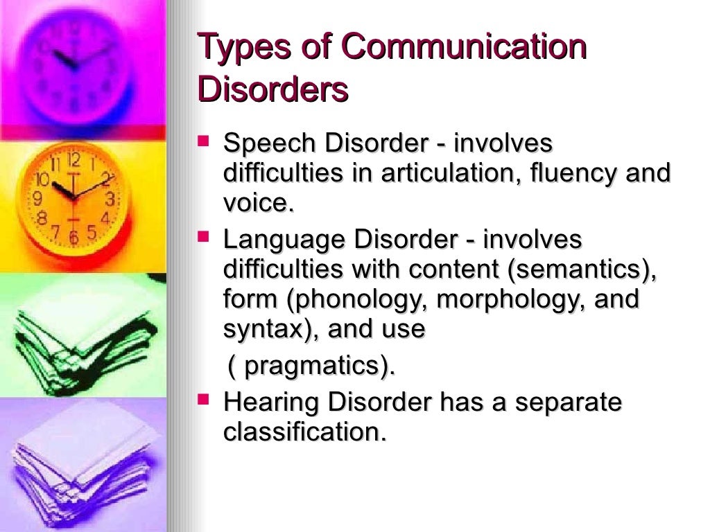 Communication disorder