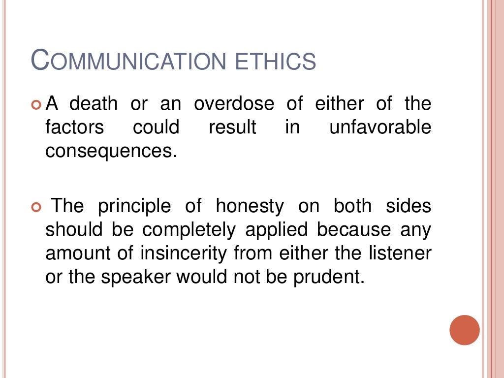 essay about ethical communication