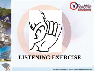 LISTENING EXERCISE
 
