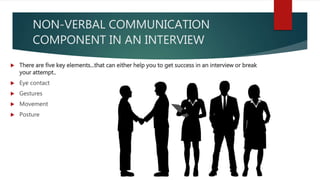 Communication for employment-INTERVIEWS | PPTX