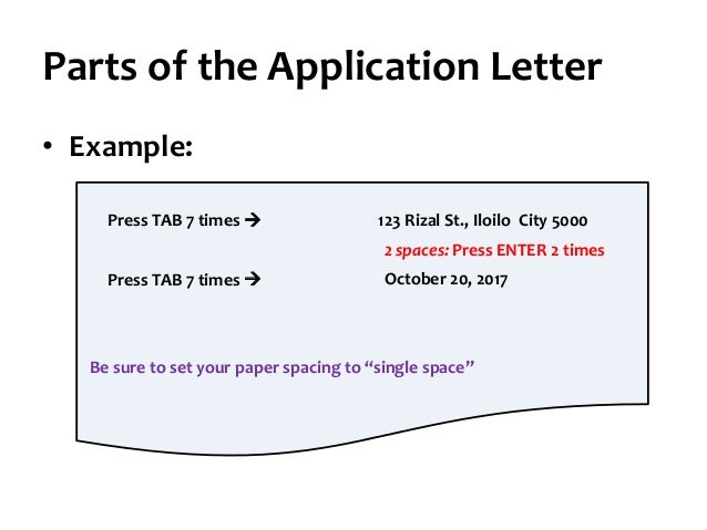 How to write an application letter 8 parts