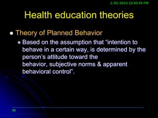Communication for health_education_2010 Slide 88