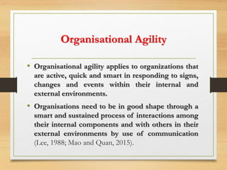 Communication for organisational agility | PPTX