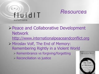 MapsUshahidiDeployed in Kenya, DRC, Gaza, etc.Saved lives in Haiti earthquake, 2010Thousands of life-and-death text messagesSkype with Search and Rescue (SAR)Emails from the World Food ProgramSOUTHCOM’s video footage from military drones 