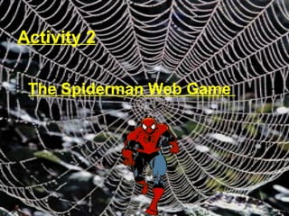 Activity 2

 The Spiderman Web Game
 