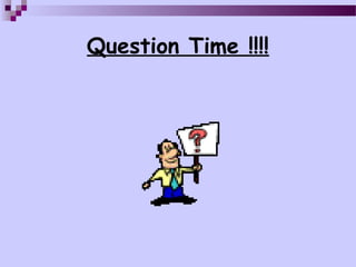 Question Time !!!!
 