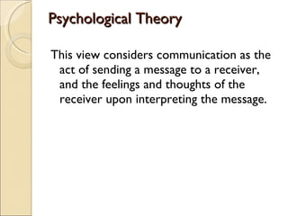Psychological Theory ,[object Object]