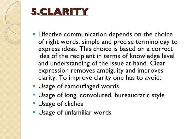 Communication skills