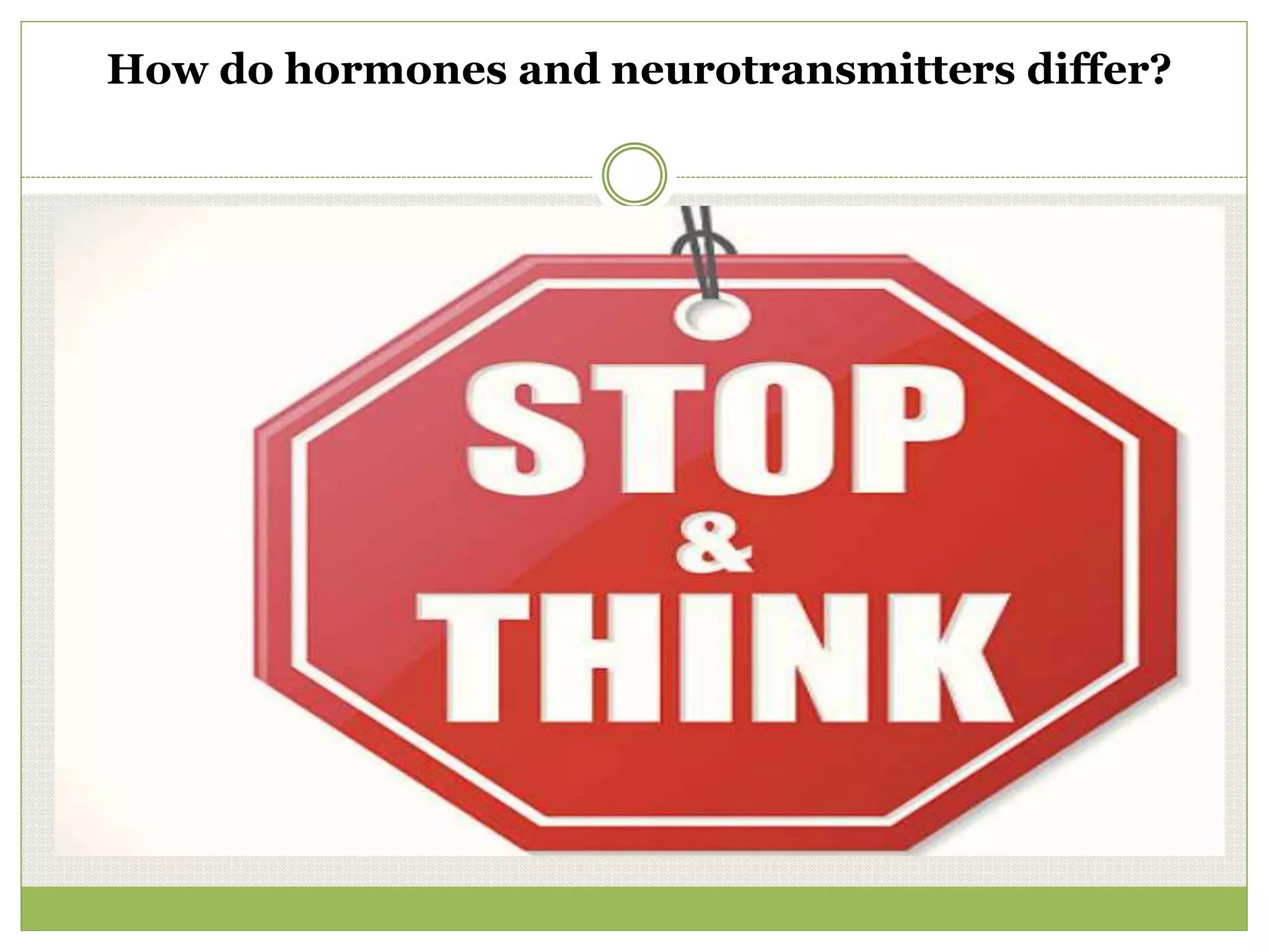 The Endocrine System and Chemical Messengers PPT