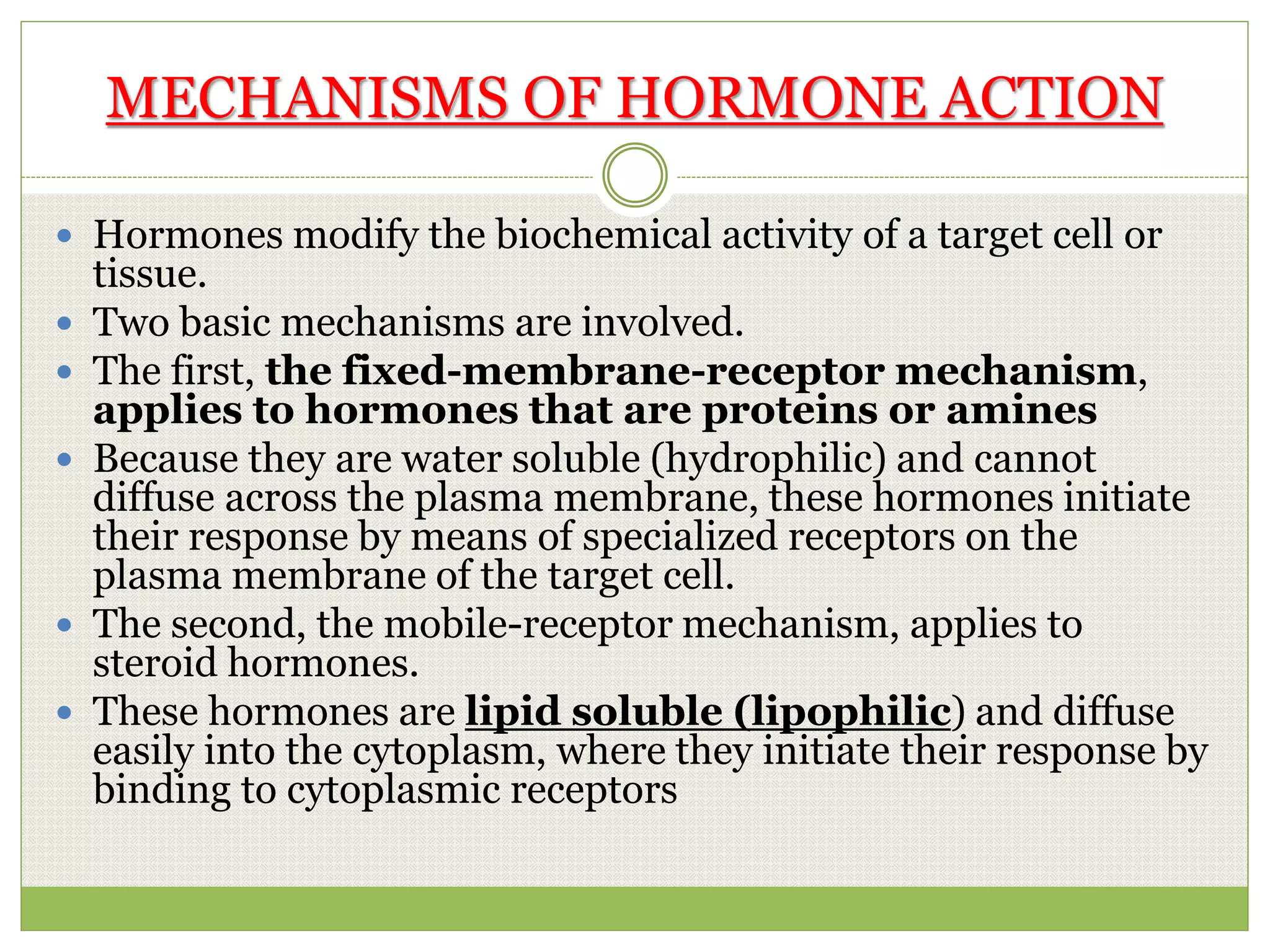 The Endocrine System and Chemical Messengers PPT