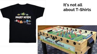 It’s not all
about T-Shirts
 