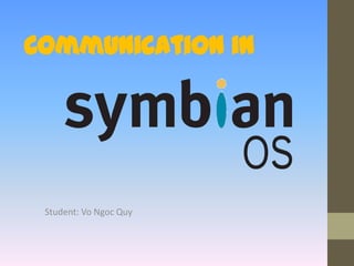 Communication in Student: Vo Ngoc Quy 