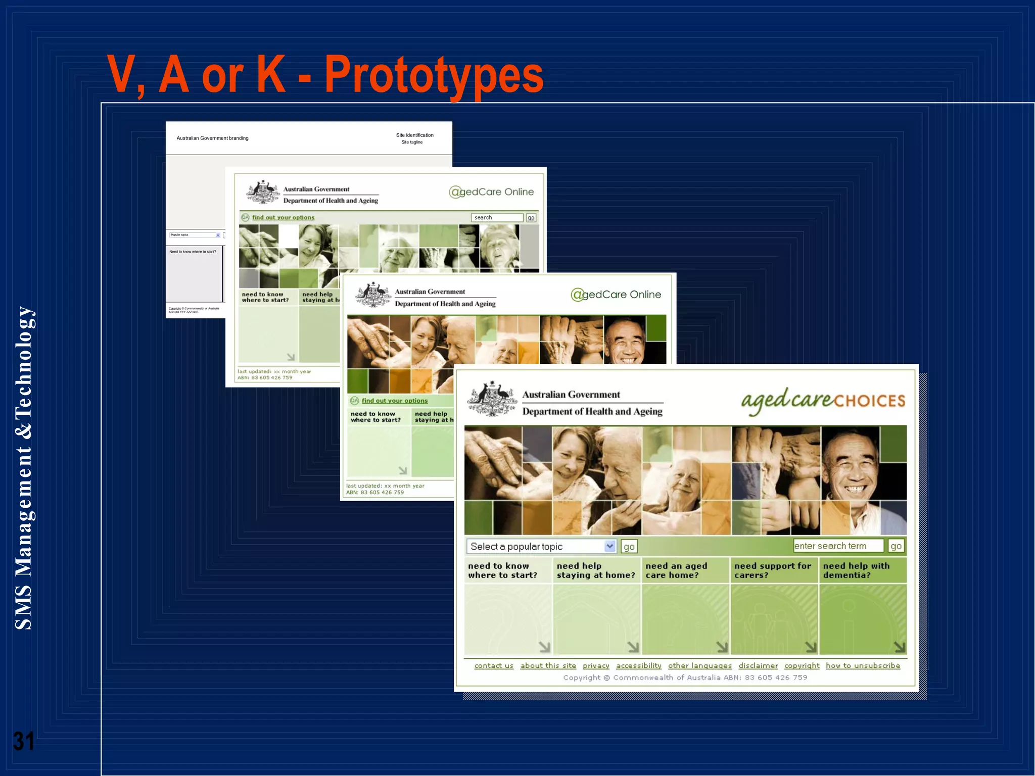 V, A or K - Prototypes 